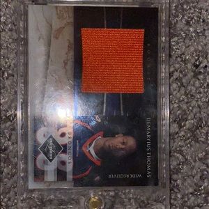 Demaryius Thomas trading card with jersey piece